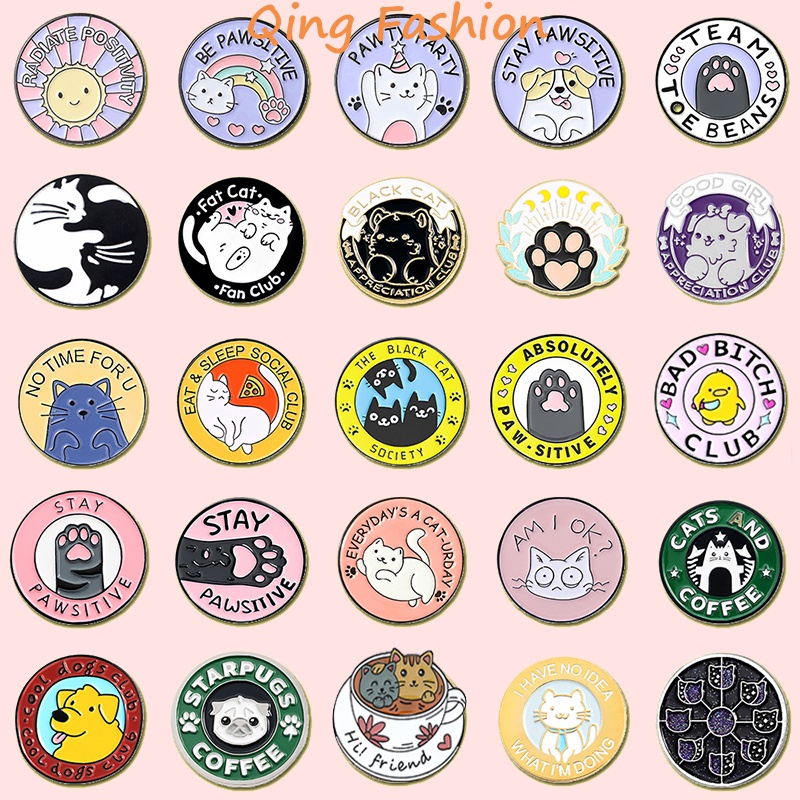 Ghim cài áo MISS ZOE hình bàn chân mèo hoạt hình dễ thương sáng tạo