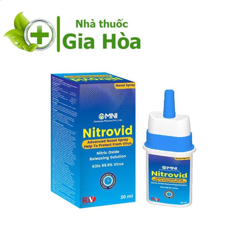 Nitrovid - Khẩu trang dạng xịt ngăn ngừa Covid (Xịt mũi Nitrovid)