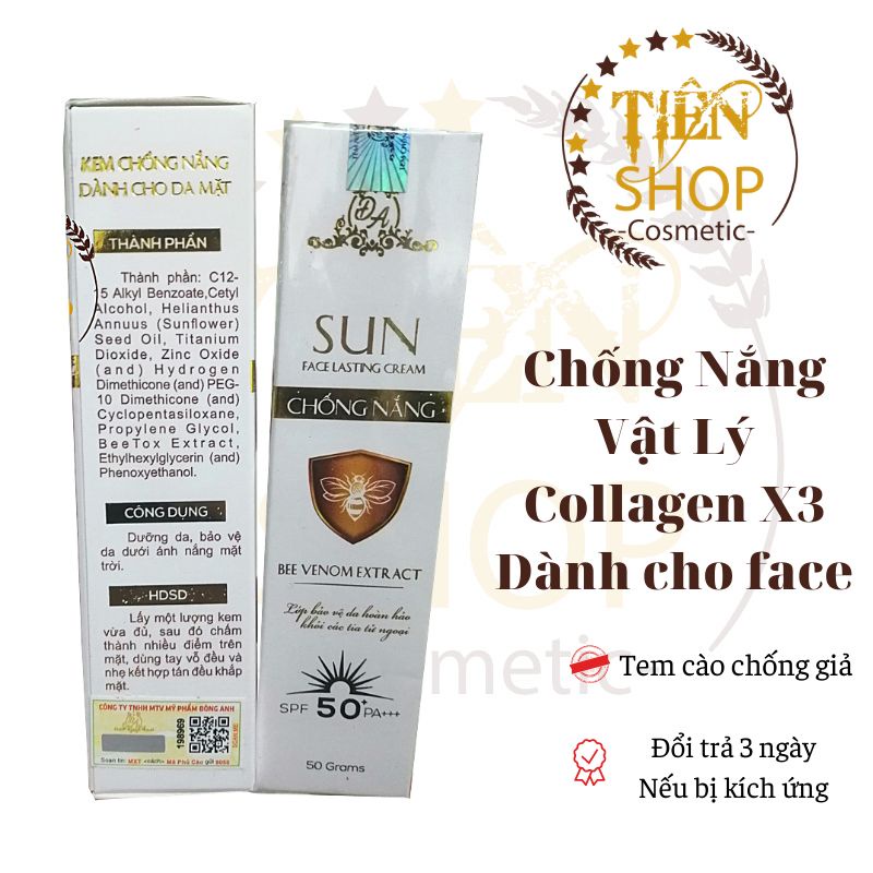 Kem chống nắng collagen x3 chiết xuất nọc ong