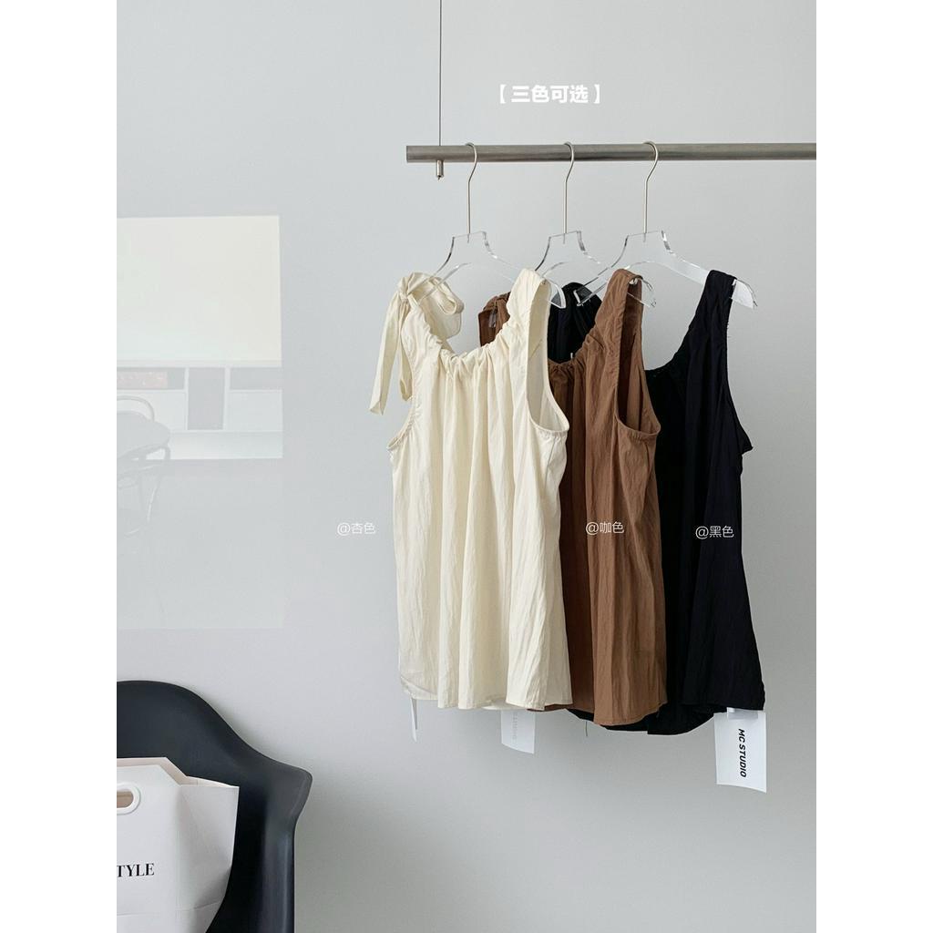 Áo Kiểu Dây Rút Dáng Chữ a Phong Cách Mùa Hè Mới 65538