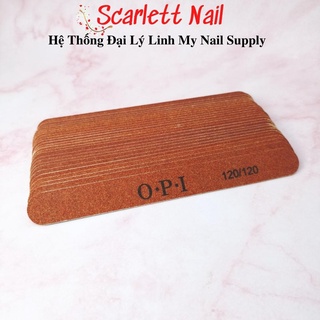 Dũa mỏng opi nâu 120/120 - dũa móng gel móng thường móng tự nhiên