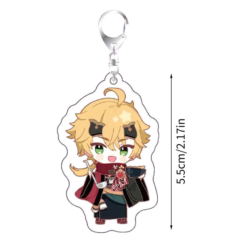 Móc Khóa Acrylic Hình Nhân Vật Anime Genshin Va Chạm Kunikuzushi Morax Kaeya Xiao Hu Tao Tartaglia