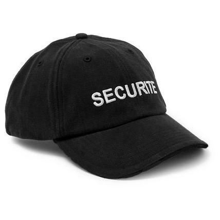 Nón kết nam màu đen thêu chữ Securite - Mũ lưỡi trai MT304