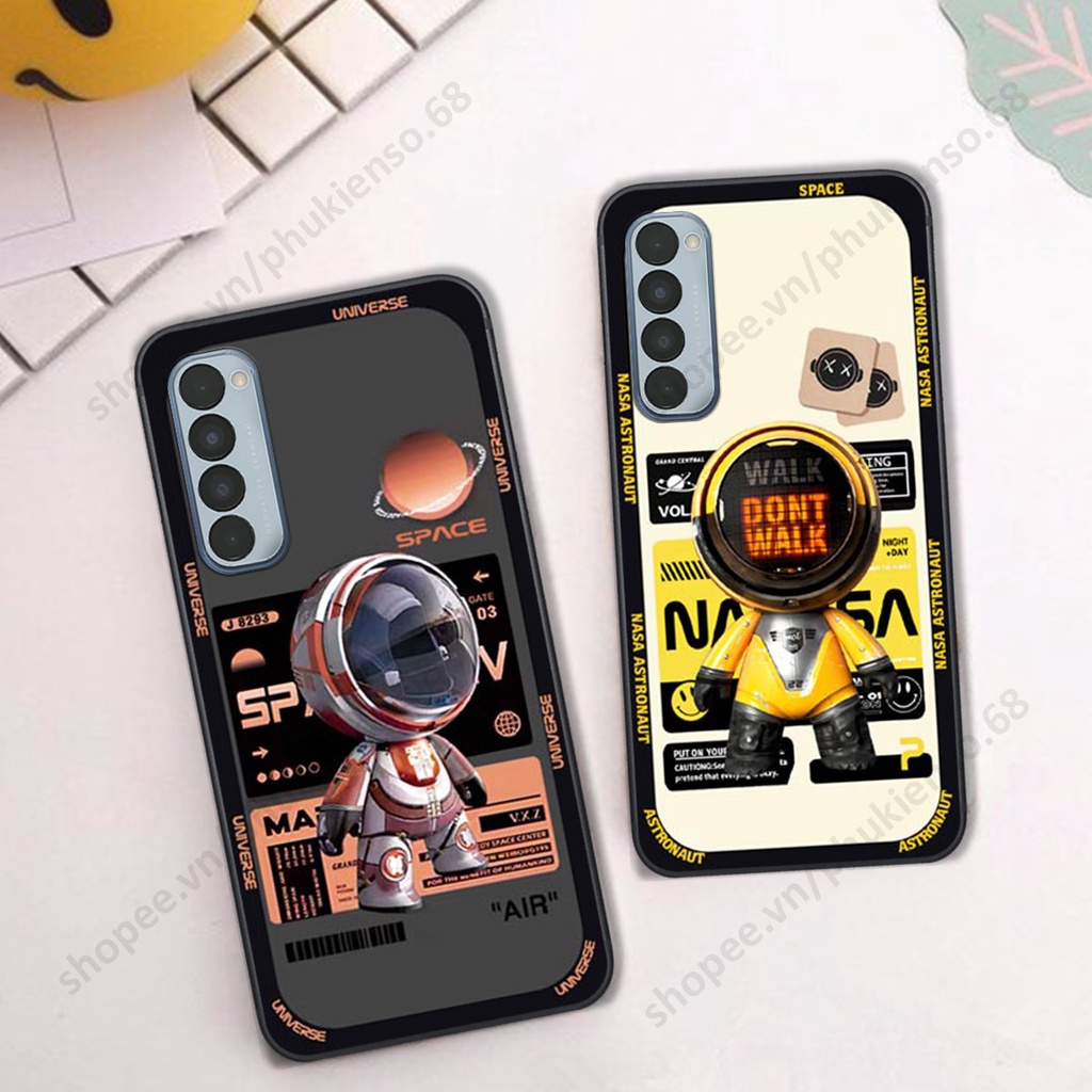 Ốp lưng Oppo Reno4 / Reno4 Pro / Reno 4 hình người máy, robot nasa đáng yêu dễ thương