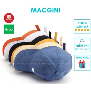 Mũ lưỡi trai nam nữ MACGINI unisex COTTON MỀM cao cấp thấm hút mồ hôi, nhẹ thoáng khí kiểu dáng basic Hàn Quốc