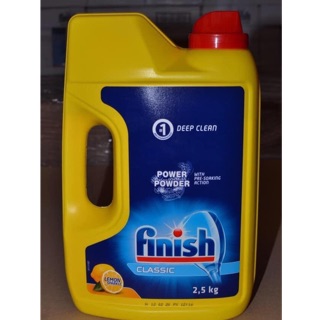 Bột rửa bát dành cho máy rửa bát Finish Classic Powder hộp 2.5kg của Đức date 2023