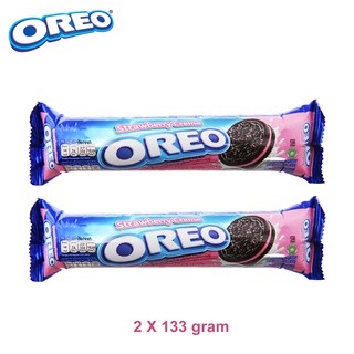 COMBO 2 BÁNH QUY SOCOLA KEM DÂU OREO 133 GRAM