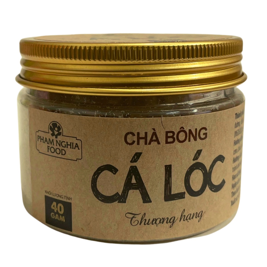 Chà bông cá lóc thượng hạng Phamnghiafood hũ 40gr