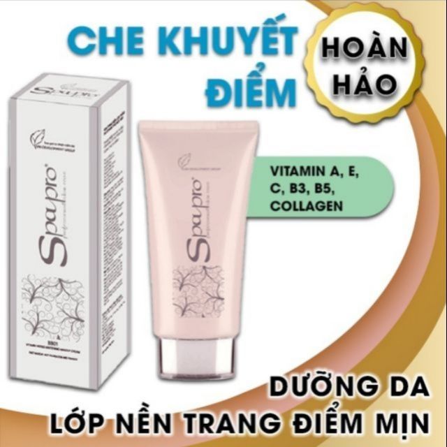 KEM TRANG ĐIỂM TRẮNG DA THẢO MỘC SPAPRO 40G