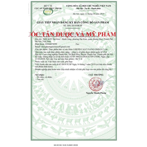 Liquid Calci Nano Omega 3