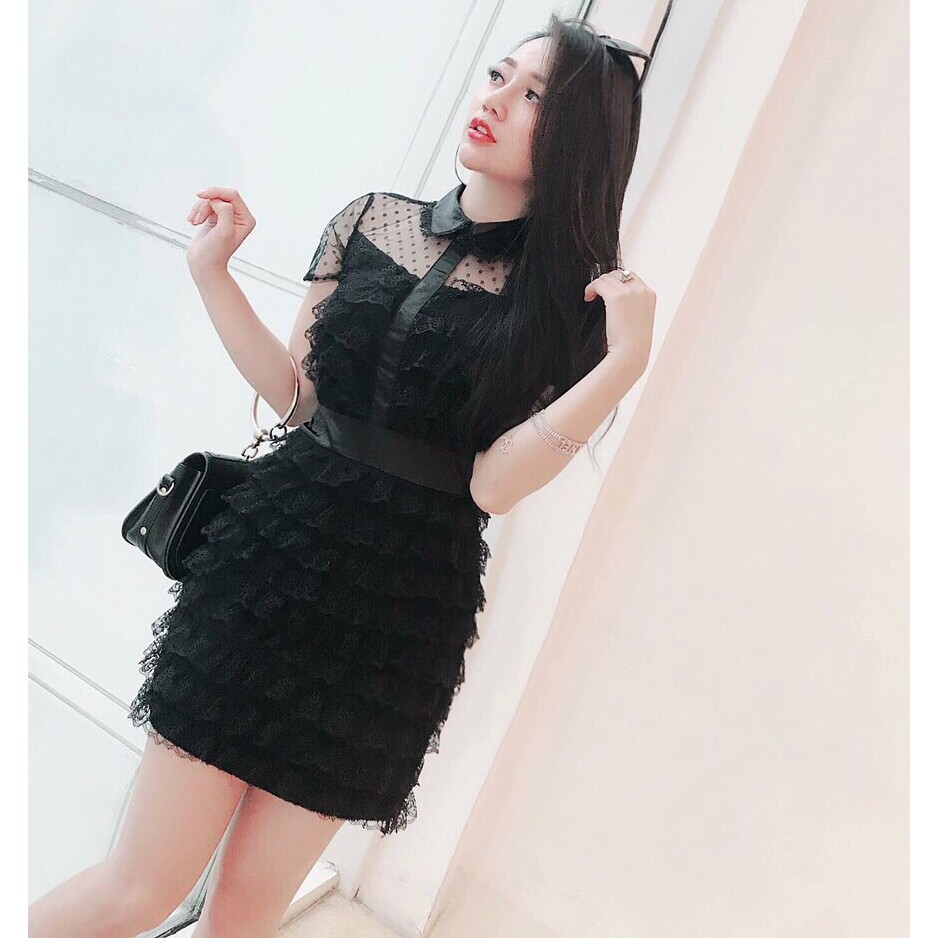 Vải ren tầng may váy trẻ em, người lớn