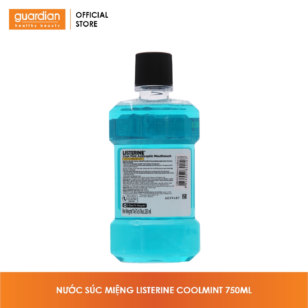 Nước súc miệng Listerine Bạc hà the mát 750ml