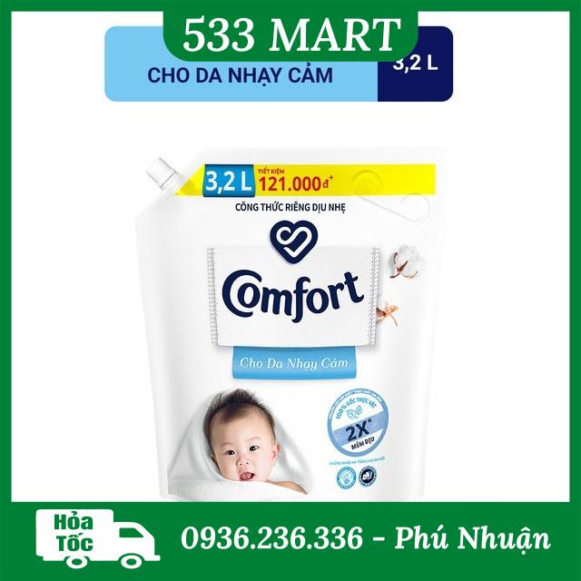 Nước xả vải Comfort Cho da nhạy cảm 3.2Kg