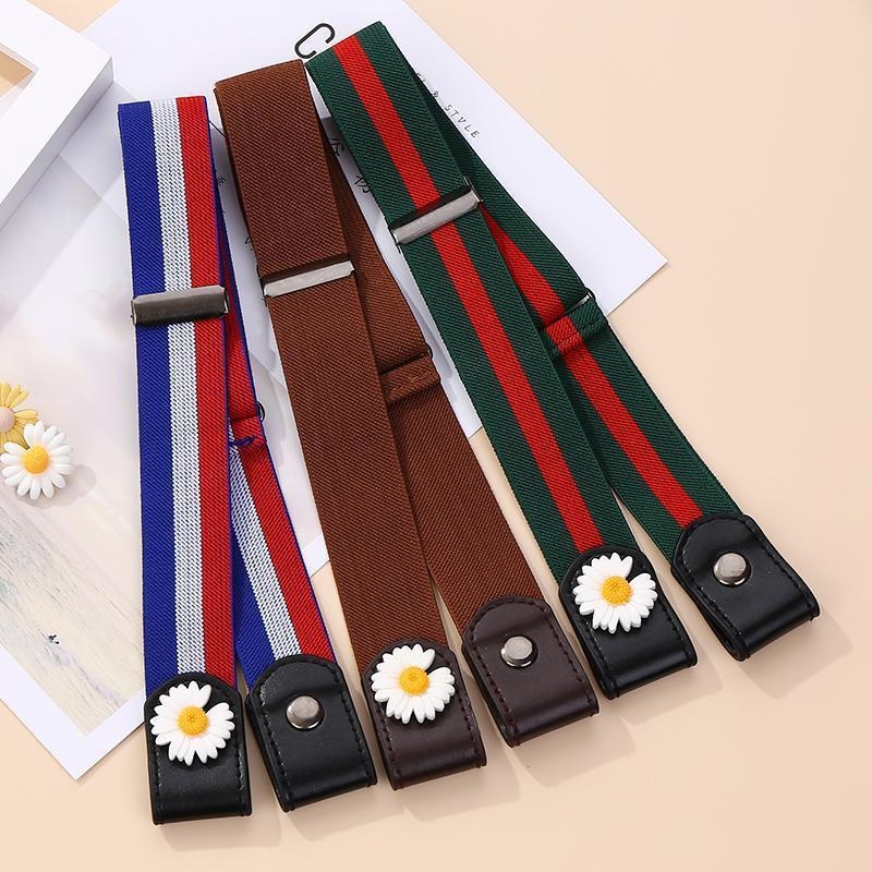 1 Thắt Lưng Không Đường May Chất Liệu Dày Co Giãn Có Thể Điều Chỉnh Thời Trang