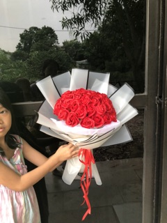Bó hoa hồng sáp 35 bông