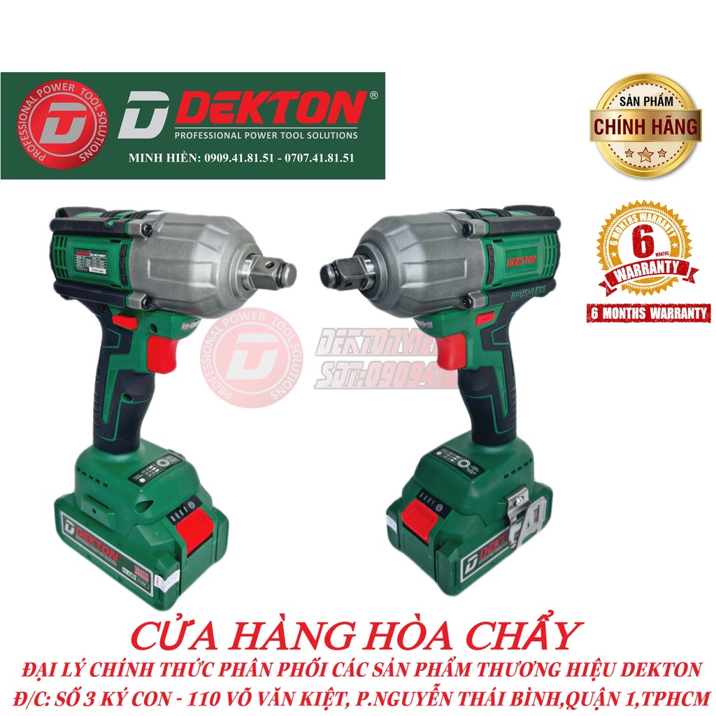 Máy Siết Bulong Dekton 475Nm / M21-IW475N / Motor Brushless / Chân Pin Phổ Thông Makita