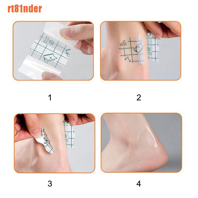 Set 10 miếng dán gót chân đệm chống thấm nước vô hình chăm sóc bàn chân