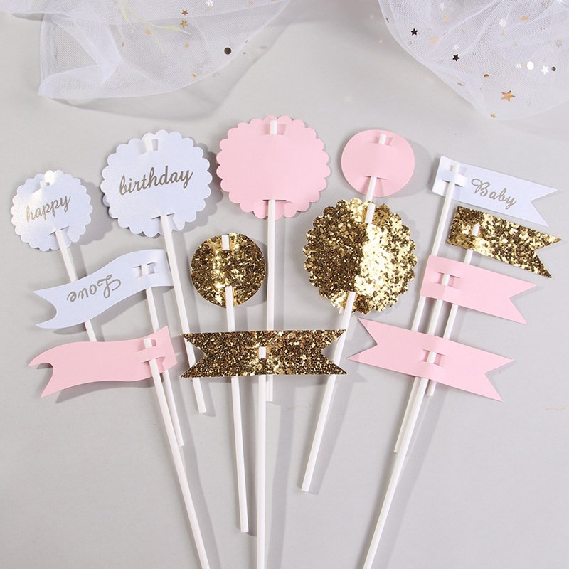 Set que HPBD Baby Love hồng