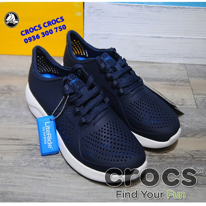 GIÀY NHỰA C.ROC.S LITERIDE PACER XỊN ĐÉT CHO NAM MÀU NAVY | BigBuy360 - bigbuy360.vn