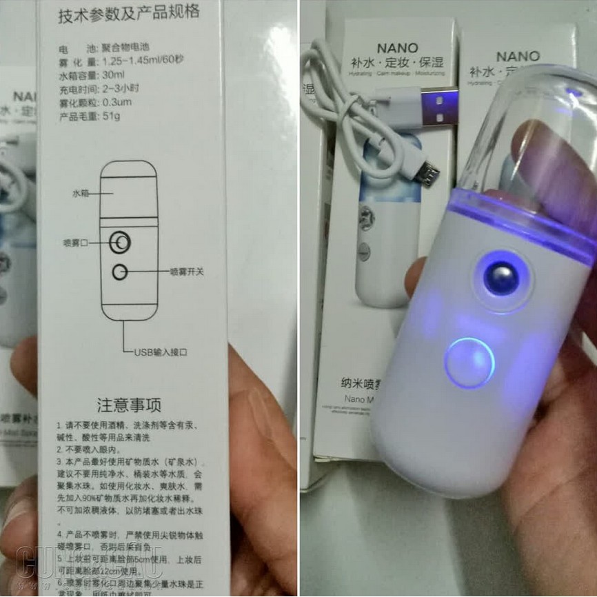 Máy Phun Sương Cầm Tay Xịt Khoáng MINI NANO Đa Năng, Máy Xịt Khoáng Cầm Tay Tiện Lợi Dễ Dàng Sử Dụng