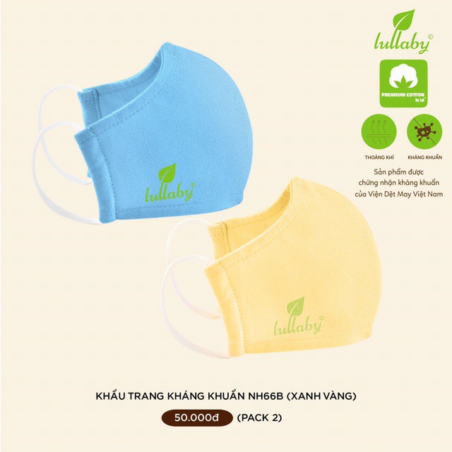 Lullaby - Khẩu trang vải kháng khuẩn cho bé 3-18m