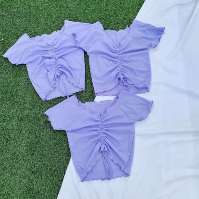 [ Mã WASTAPR giảm 10K đơn 50K] ÁO TRỄ VAI GÂN DÂY RÚT | BigBuy360 - bigbuy360.vn