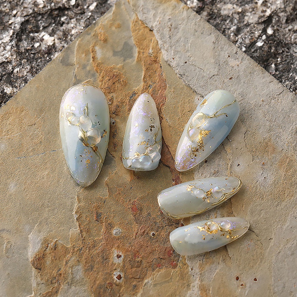 Hạt Kim Tuyến 3D Nhiều Kích Thước Màu Sáng Bóng Dùng Trang Trí Móng Nghệ Thuật Diy Màu Sắc