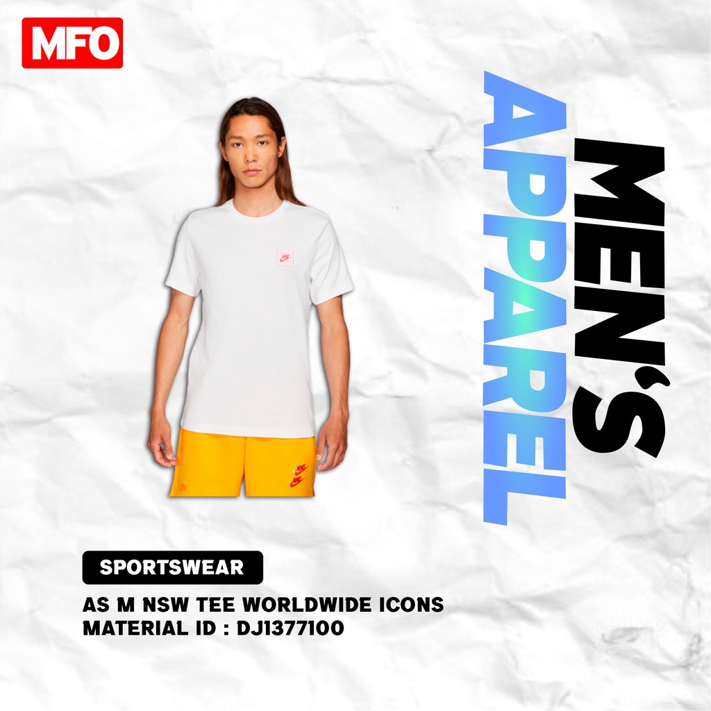 Áo Thun Nam Chính Hãng NIKE AS M NSW Biểu Tượng Sân Khấu Trên Thế Giới DJ1377100