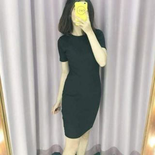 Váy body len gân