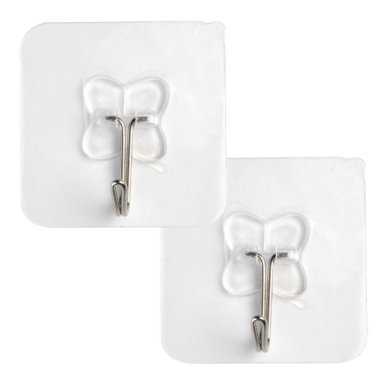 Set 10 Móc Treo Đồ Dán Tường Chống Thấm Nước Tiện Dụng