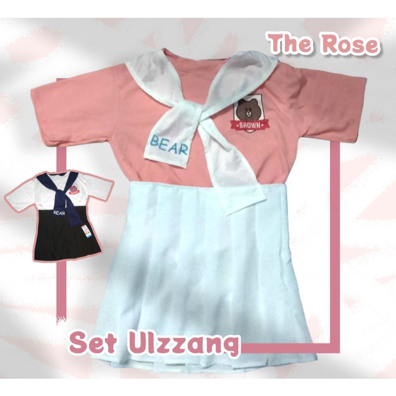 Set váy áo thủy thủ ulzzang- có ảnh thật