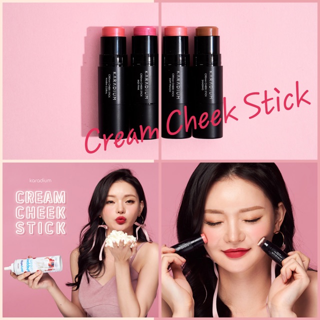 Má Hồng Kem Dạng Thỏi Karadium Cream Cheek Stick 8g