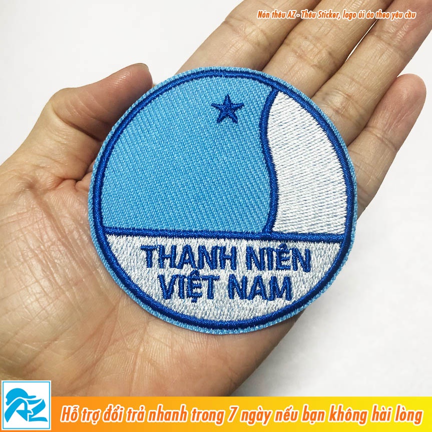 Patch vải ủi áo thêu logo Hội Liên hiệp Thanh niên LHTN Việt Nam S176