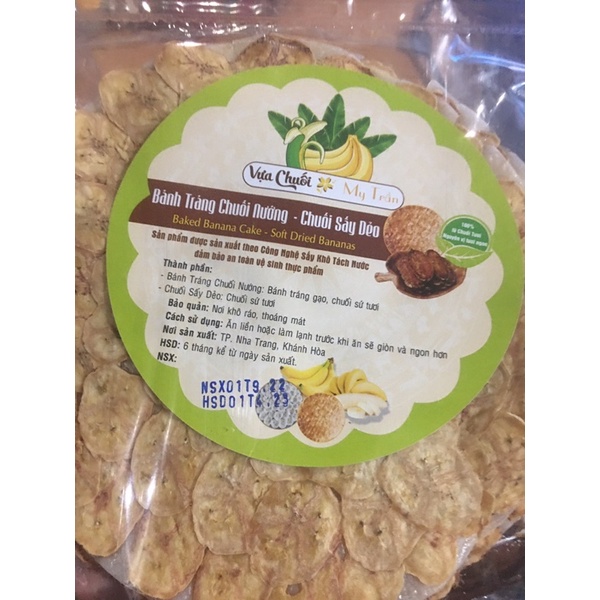 Bánh tráng chuối nướng