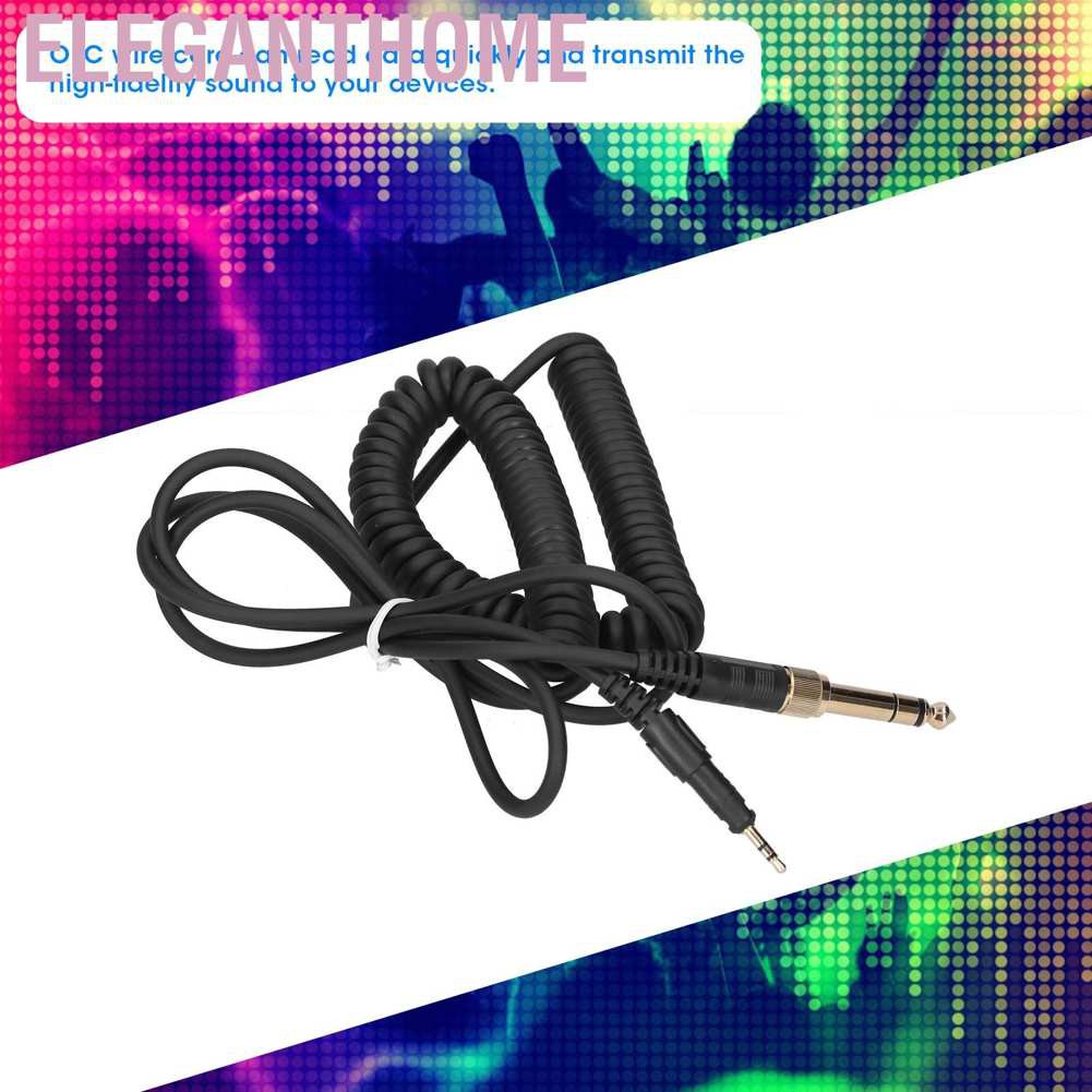 Eleganthome Stretchable Spring Headphone Audio Cord Replacement for Audio‑Technica ATH‑M50X M40X