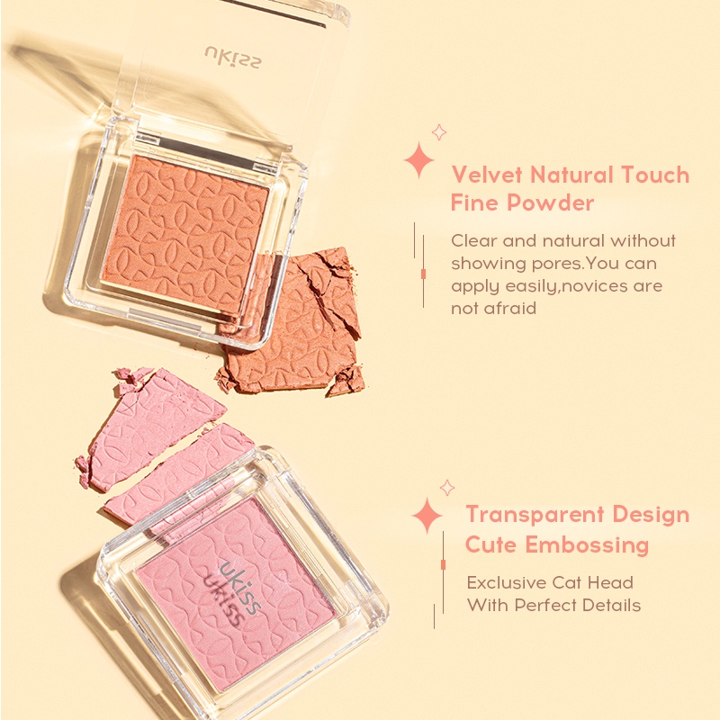 Phấn Má Hồng Màu Lì/Màu Nude/Màu Đào Tự Nhiên Với Độ Bóng Cao