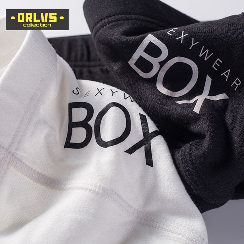 ORLVS Quần lót boxer hình hộp sữa gợi cảm cho nam giới