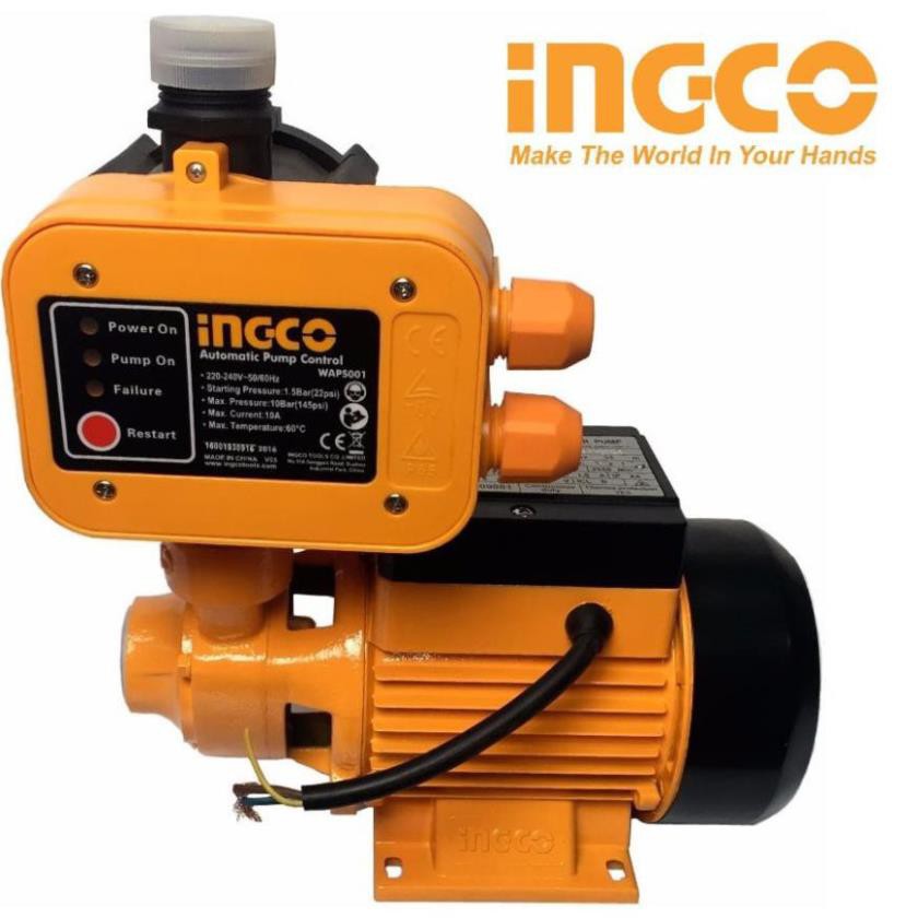 INGCO Rờ le tự động máy bơm nước bằng áp suất Automatic Pump Control 10 Bar 10A WAPS001