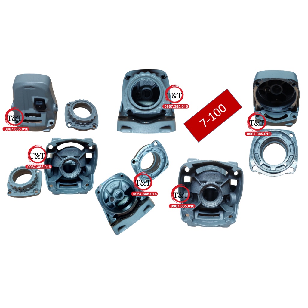 ĐẦU NHÔM MÁY MÀI 7-100 XỊN, ĐẦU GÁO 7-100