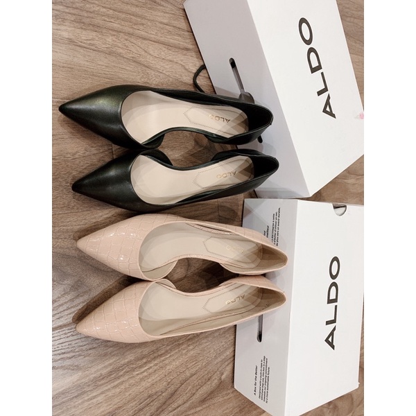 ALDO GIÀY CÔNG SỞ KHOÉT EO MÀU NUDE