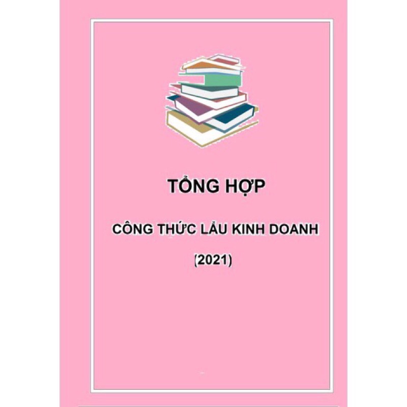 Trọn bộ 9 quyển tổng hợp tất cả các loại công thức
