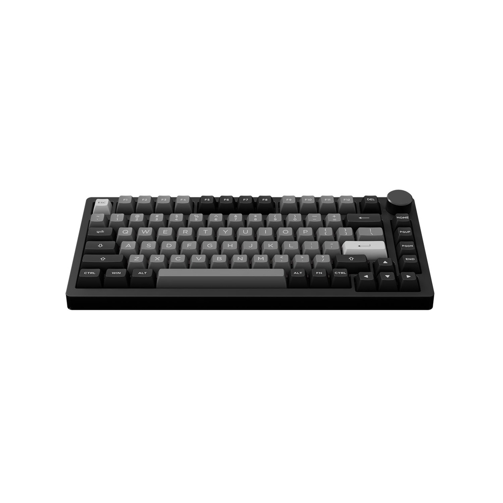 Bàn phím cơ Akko PC75B Plus Blue on White| Black &amp; Silver (Bluetooth| Wireless2.4| Hot-Swap| Akko Jelly) CHÍNH HÃNG MỚI