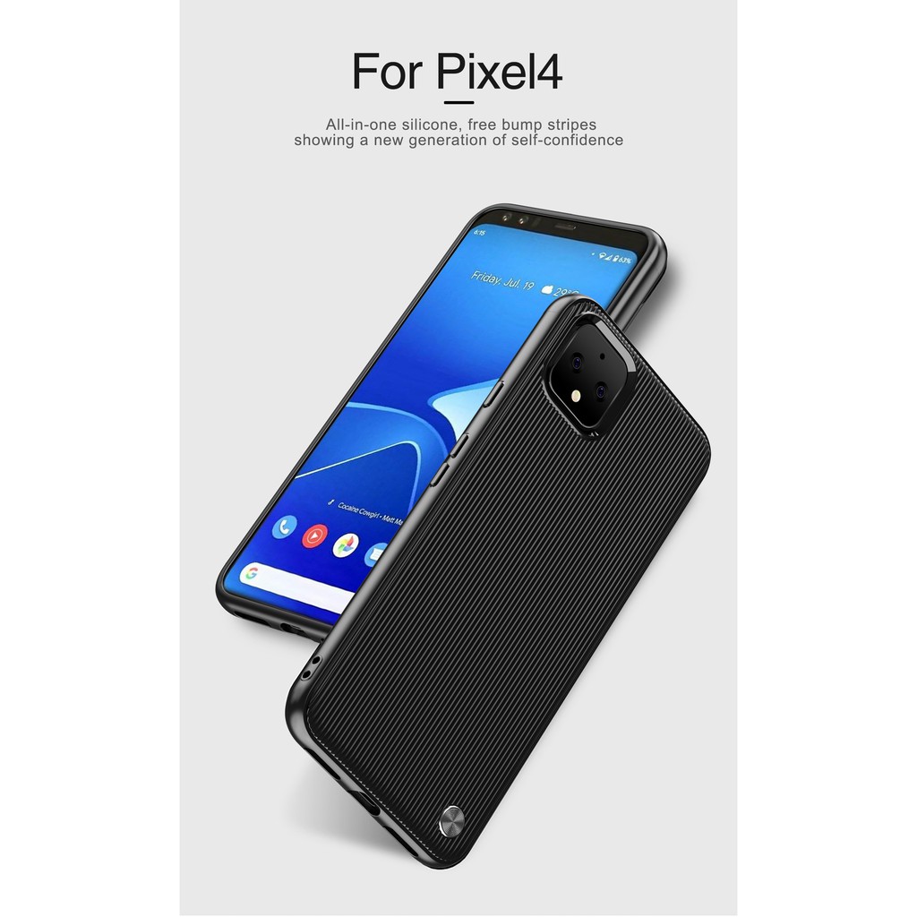 Ốp Lưng Google Pixel 4 Dẻo Kẻ Sọc Thẳng Chống Sốc