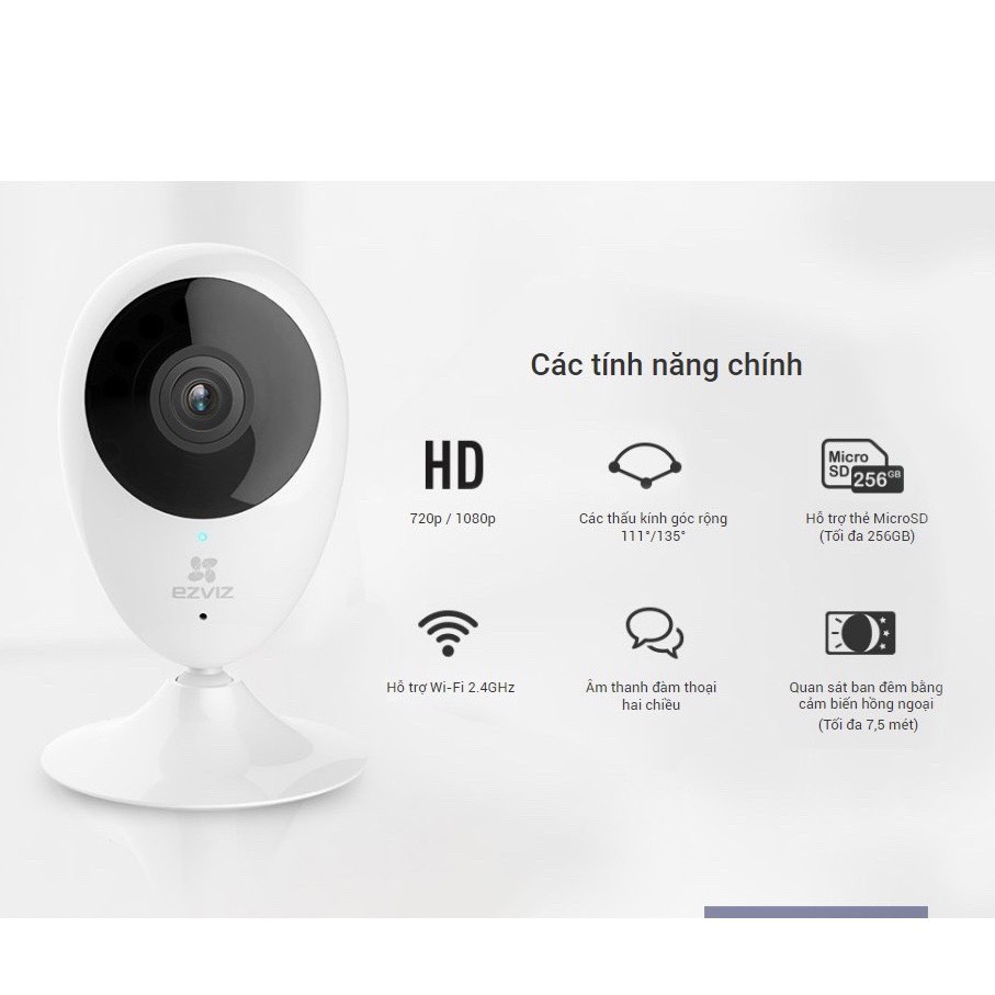 Camera wifi Ezviz C1C,C2C Full HD 1080P 2MP Không dây giá rẻ, Camera giám sát eviz- Bảo hành 2 Năm