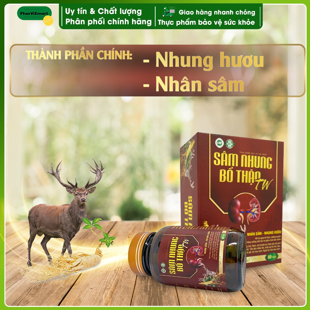 Sâm Nhung Bổ Thận TW Bổ Thận Dưỡng Huyết
