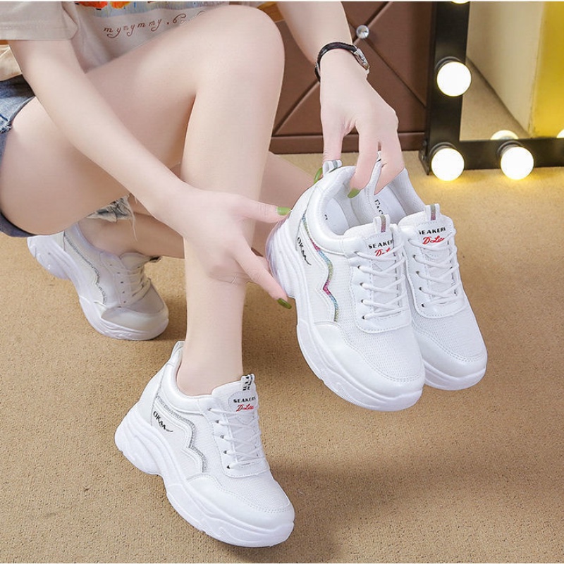 GIẦY THỂ THAO ĐỘN ĐẾ 7 PHÂN TĂNG CHIỀU CAO PHIÊN BẢN HÀN QUỐC - GIÀY THỂ THAO LỚI THOÁNG MÁT