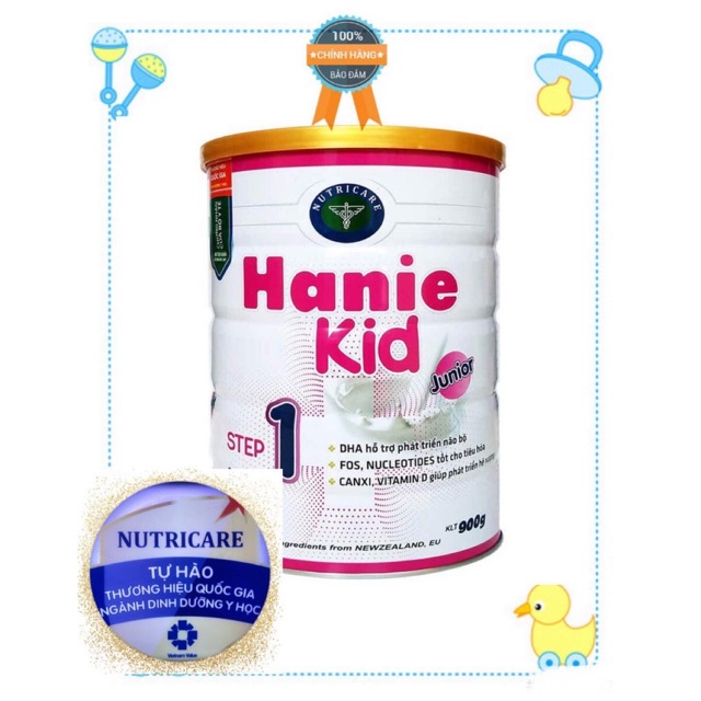 Sữa bột Hanie kid step 1 lon 900g