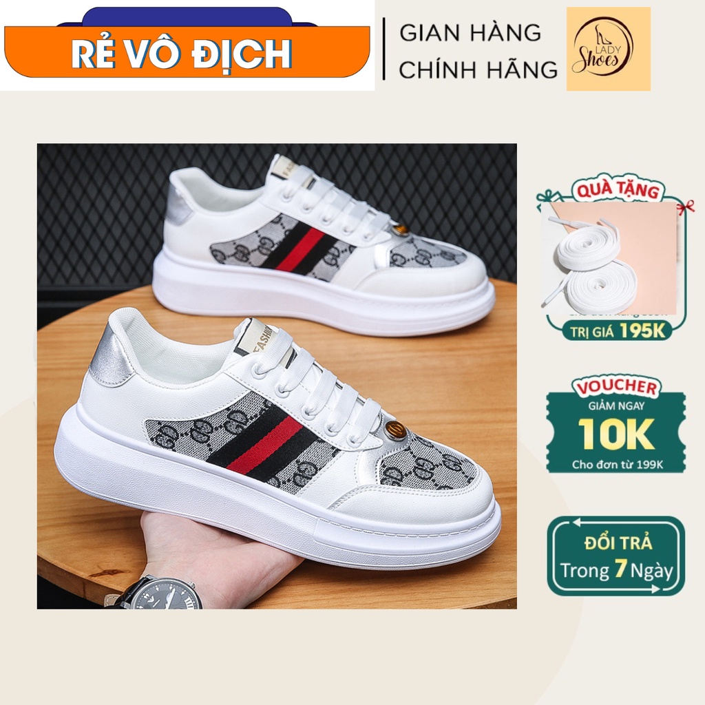 Giày thể thao nam GA509, giày sneaker tăng chiều cao trẻ trung năng động 2022