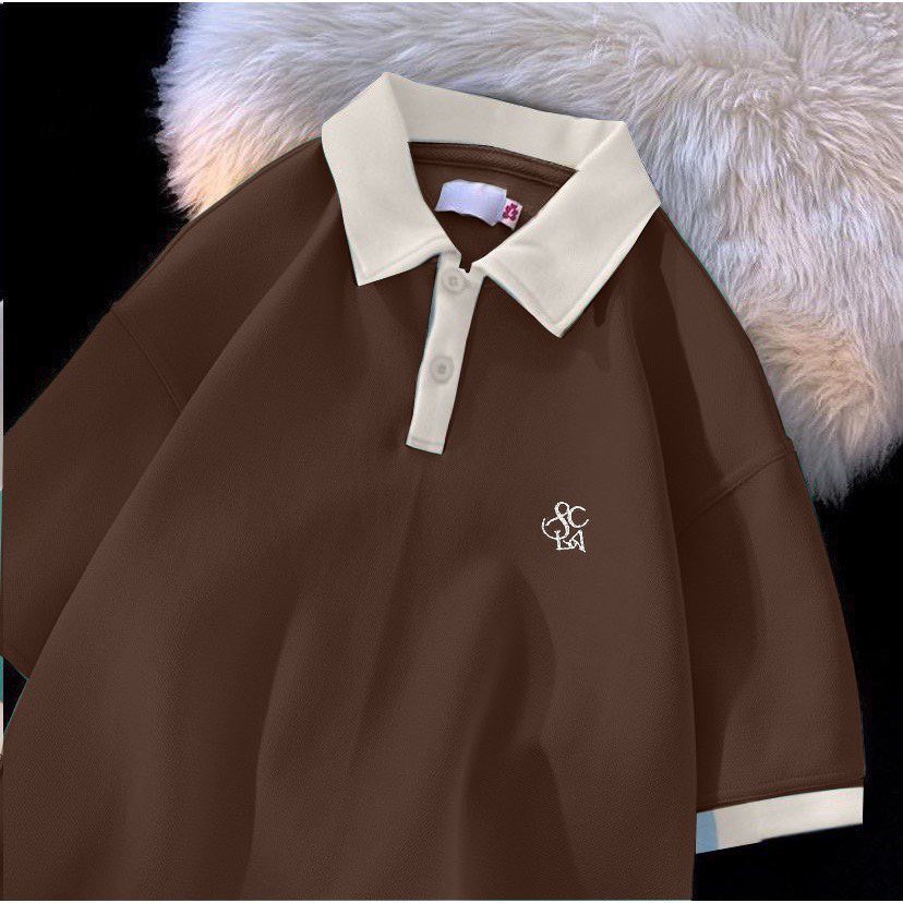 Áo polo form rộng nam nữ unisex - Áo cổ bẻ chất cotton cá sấu mềm và mát cực chất  tre trung nang dong