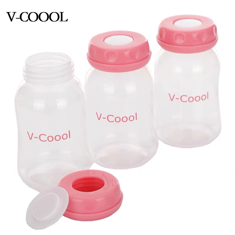 Bình trữ sữa vcool chính hãng có vạch chia 180ml/150ml, bình đựng sữa